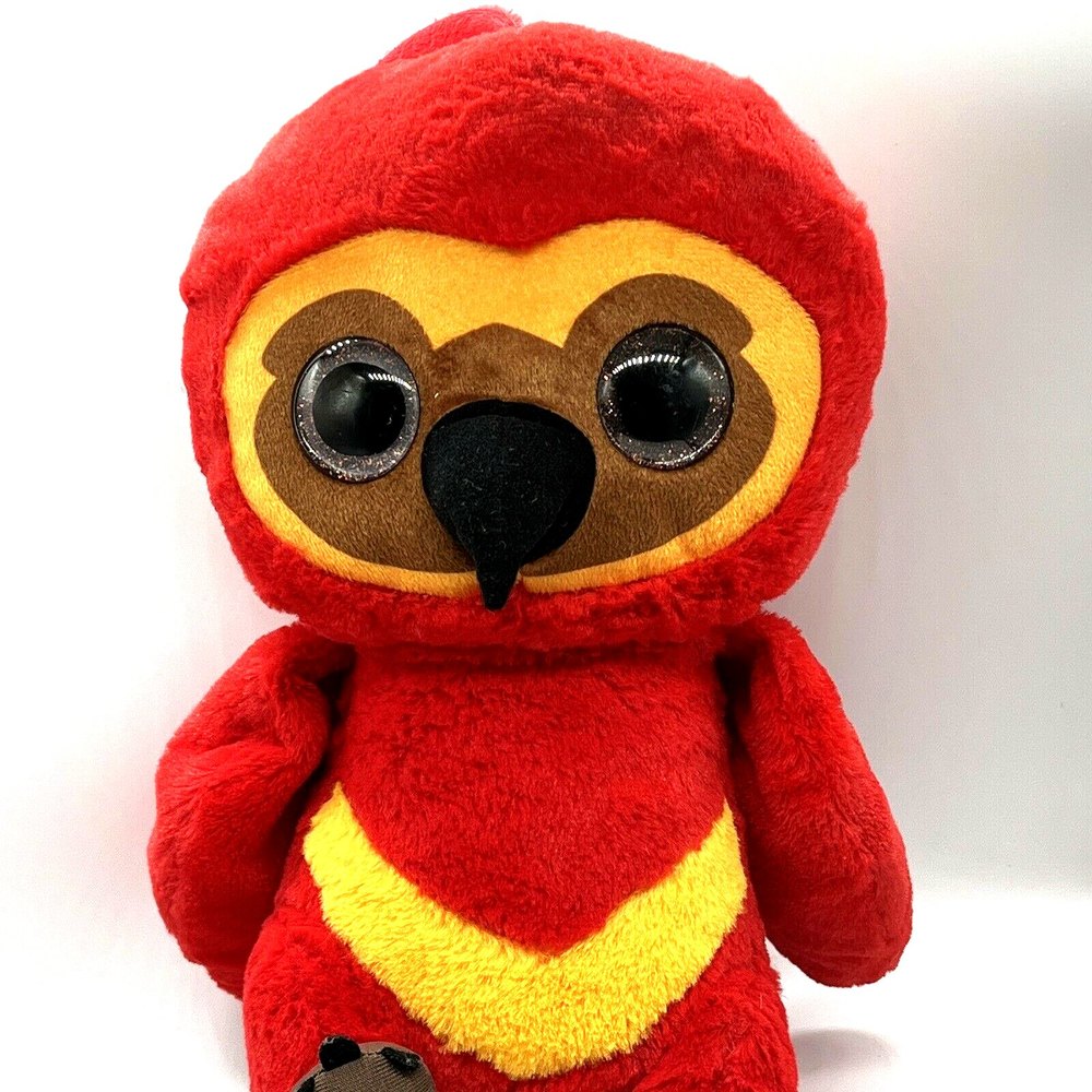 Wizarding World of Harry Potter Bird 'Fawkes' 13” Plush Red/Gold Glitter Eyes